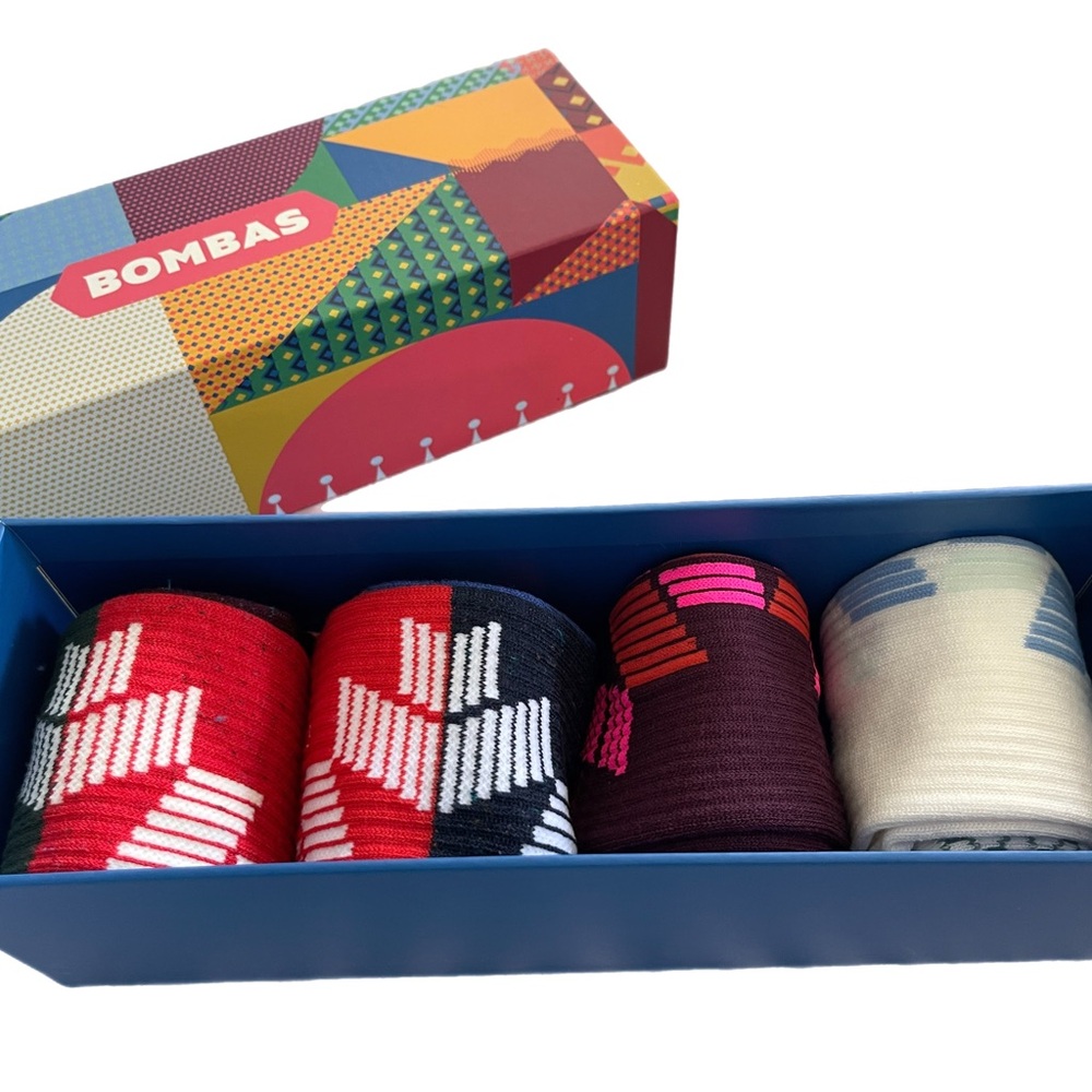 Bombas set of 4 half calf socks - new in box